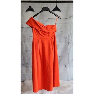 Topshop - One-Shoulder Midi Dress